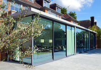 Architects for Glass box extension, Highgate